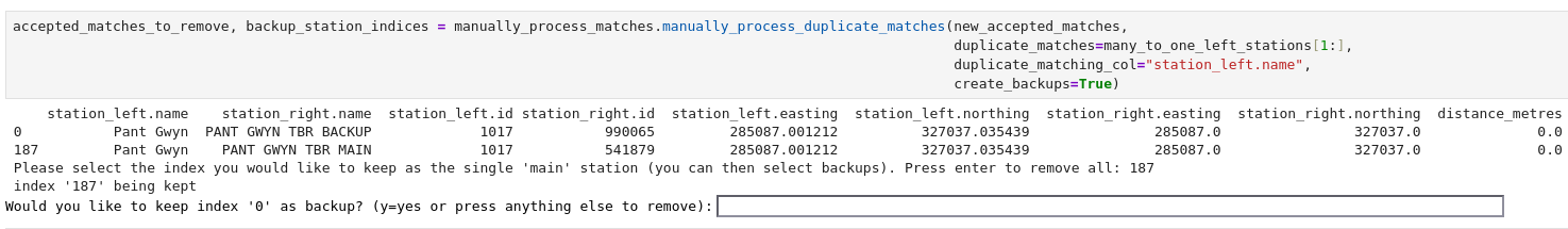 duplicate manual matching
