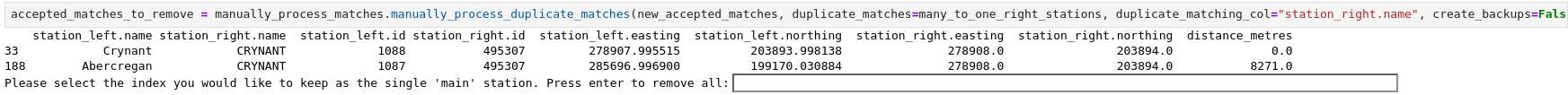 duplicate manual matching