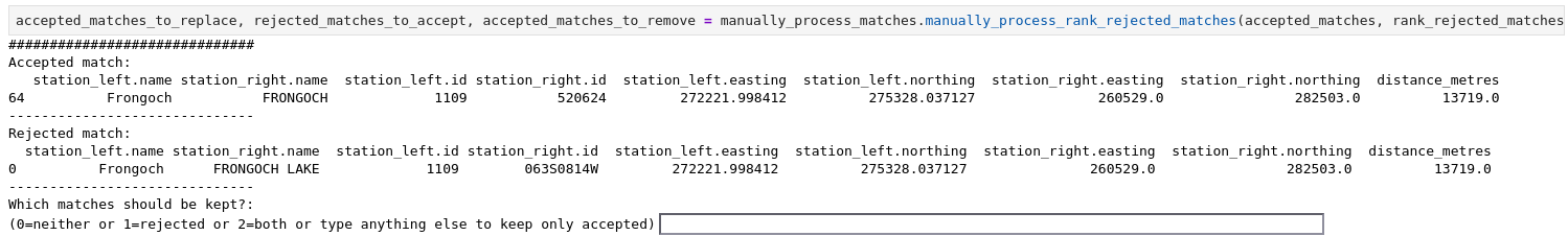 rank-rejected manual matching